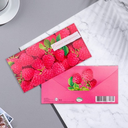 Envenue for money "Juicy mood!" Raspberry, 17x8 cm-1