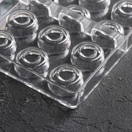 Konfinetta chocolate form “Toffi. Circle ”, 27.5 × 17.5 × 2.5 cm, 21 cells (2.5 × 1.5 cm)-3