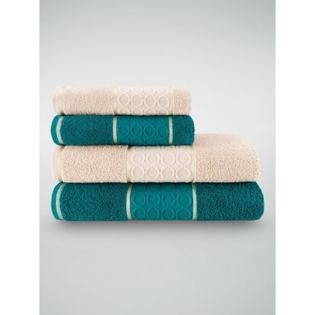 A set of terry towels Magnolia, size 50x80 cm-2 pcs, 70x130 cm-2 pcs, multicolor-1