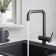 Santek's kitchen mixer "Tesio", with a filter connection, black matte