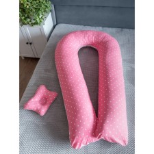Pillow for pregnant women “U comfort” and pillow for babies “Baby”, Pink peas print 934878