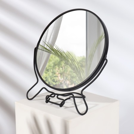 The mirror is folding-suspended, bilateral, with an increase, d mirror surface 16.2 cm, black color is black-1