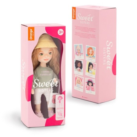 Sunny soft doll "in a green sweatshirt", 32 cm, series: Sports style-1