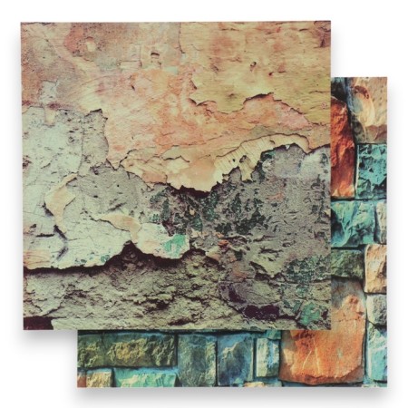 Photophone bilateral cardboard density 350 g "Masonry masonry" 50x50 cm-1