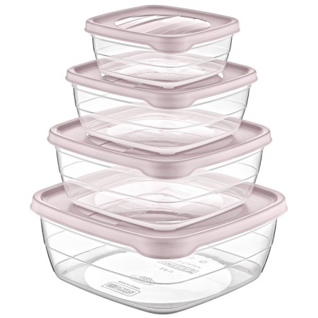 A set of food containers Hobbylife Trend, 4 pcs, color mix-3