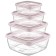 A set of food containers Hobbylife Trend, 4 pcs, color mix
