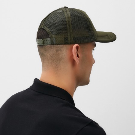 Baseball cap with minaku grid, dark green color, size 56-58-5