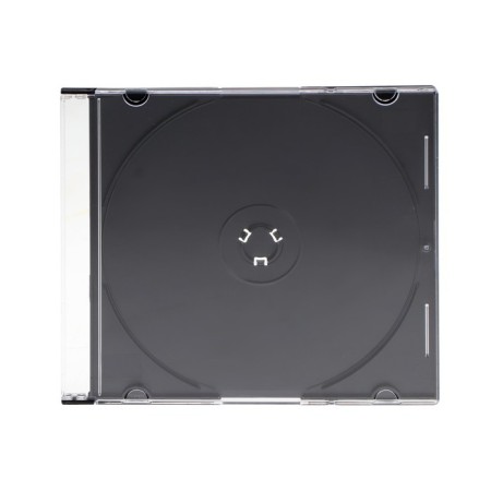 CDB-SL box for CD/DVD discs, capacity 1 pc, plastic, transparent