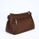Bag Cross-Bodi Medvedkovo with a zipper, external pocket, brown color
