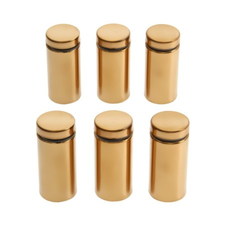 Remote holder for signs, 19x40 mm, color gold, set 6 pcs.