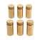 Remote holder for signs, 19x40 mm, color gold, set 6 pcs.