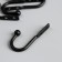 Metal hook "with a ball" black 4.9x2.5 cm