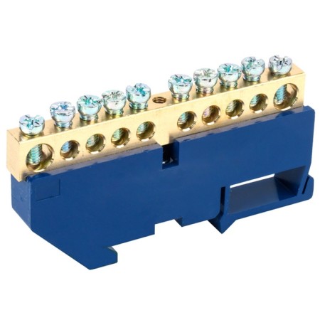 The “N” tire is zero with a blue insulator for a 8x12 mm DIN-rack. 10 REXANT groups