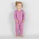 Combineson children with open legs BASIC, height 62 cm, lilac color
