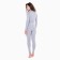 Women's thermal underwear (longshit, leggings), light gray color, size 52