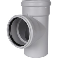 Тройник канализационный STOUT SKB-0016-111187, 110 х 110 мм, 87.5°, бесшумный