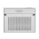 Kitchen hood Homsair Horizontal 50, 15 m2, 3 modes, stainless steel
