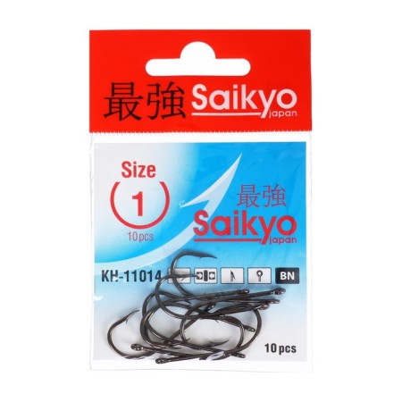 Hooks Saikyo KH-11014 BAIT HOLDER BN No. 1, 10 pcs