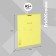 Notebook 12 sheets in the Erichkrause line classic Coverpro Neon, plastic cover, offset block, whiteness 100%, yellow