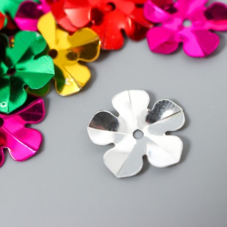 Set for creativity of sequin 10 grams "Multi -colored flowers" 1.5x1.5 cm-1