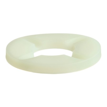 Silicone ashtray, with a lid, round, 8.3 x 4 cm, white-1