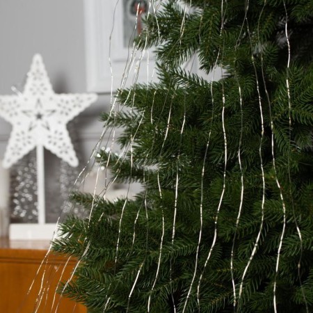 Girlynda "Horse tail" 20 threads of 2 m, IP20, silver thread, 400 LED, warm white glow, 12 V-1