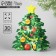 Volumetric cards "New Year tree", 12 x 14.2 cm, New Year