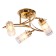 Economic Service Chamber Christelle 3x40W E27, gold 43x43x13 cm