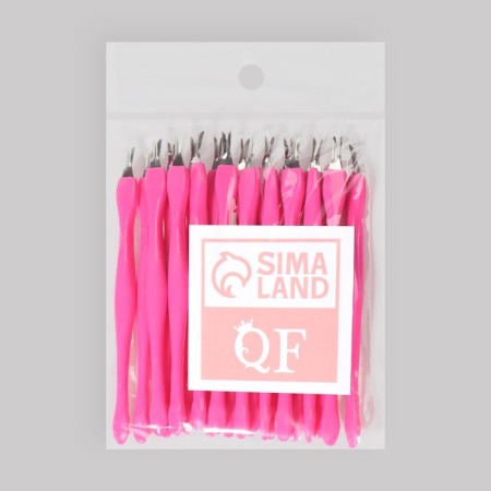 Trimmer for cuticle, 11 cm, set 20 pcs, pink color-4