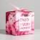 Gift folding box, packaging, "Enjoy EVERY MOMENT", 12 x 12 x 12 cm