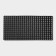 Muddy mud -bearded rug, 50 × 100 × 2.2 cm, black color