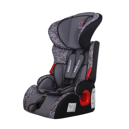 Car Seat Kids Planet Calipso, group I/II/III, bicycle, gray-2