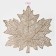 A set of serving napkins on the table “Maple leaf”, 4 pcs, d = 38 cm, gold color