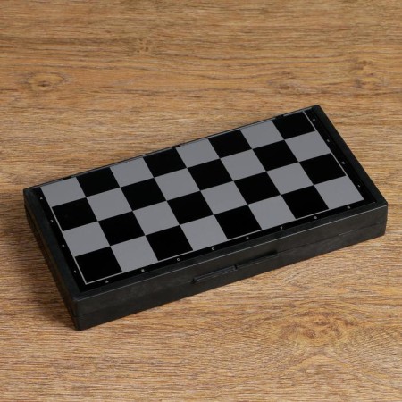 Board game 3 in 1 "Zuk": backgammon, chess, checkers, magnetic board 24.5 x 24.5 cm-6