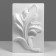 Gypsum figure ornament: lotus branch, 49 x 31 x 8.5 cm