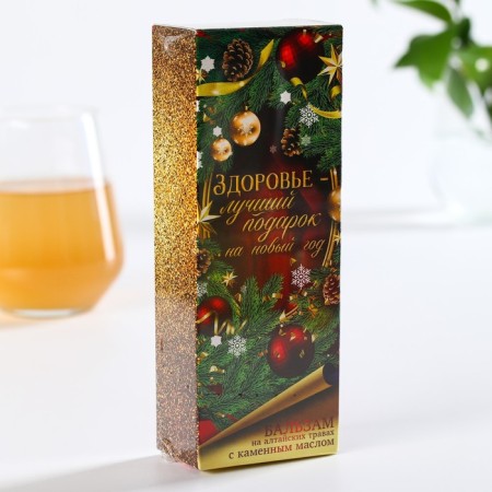 Balsam Balm "New Year: Health" on Altai herbs with stone oil, 250 ml.-4