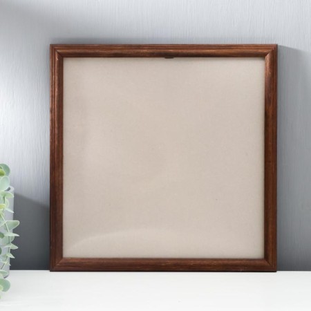 Photo frame wood 30x30 cm walnut (plastic screen)