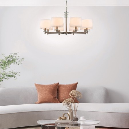 Suspended lamp 8x60W E27, size 92x92x120 cm-4