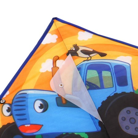 Air Snakes "by Fields", Blue Tractor, 50x80 cm-2