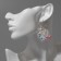 Acryl Earrings "Unicorns", colored in silver