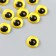 Decor (cabochon) for creativity glass "yellow eye" d = 1.2 cm