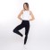 Female leggings in a rubber, black color, size 44-46 (s/m)