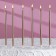 Candles in the cake "Royce", 6 pcs, high, 12.5 cm, champagne metallic