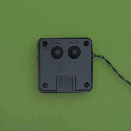 Garland “thread” 10 m, IP44, dark thread, 100 LED, green glow, 2 modes, solar battery-6
