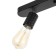 Ceiling lamp "Skin" 3he27 40W black 30x6x16cm