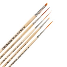 System of Synthetics, 5 pieces of calligrata (liners No.: 0.1.2; inclined No. 6, round No. 0), package