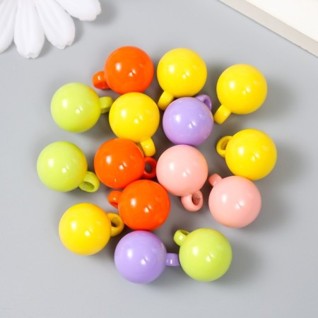 Suspension for creativity Plastic "Shar" Bright gloss mix 1.6x1.6x2.2 cm