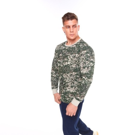 Longslit male with the basis, pixel mix, beige color, size 56-1