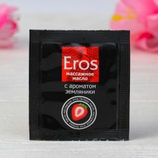 Massage oil EROS Fantasy, with aroma of strawberries, 4 g