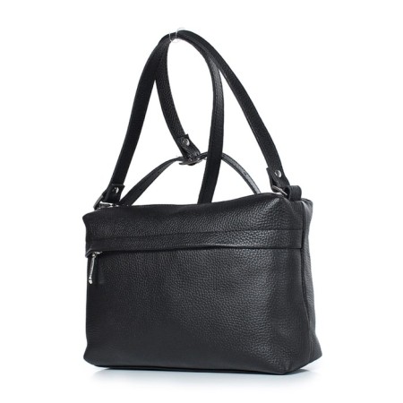 Female bag, genuine leather, 260x170x70 cm, black